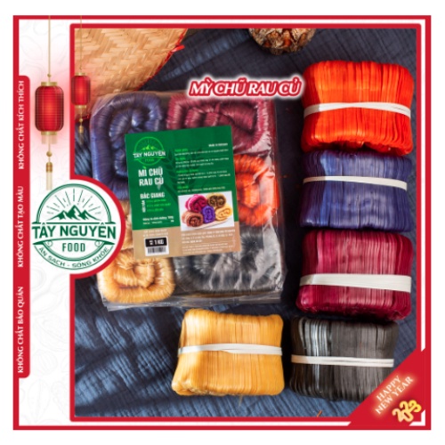 Combo 2 Kg Mỳ Chũ Rau Củ Hữu Cơ  - Tây Nguyên Food