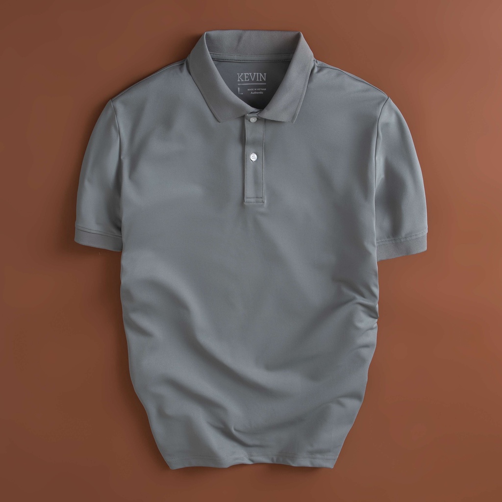 Áo thun nam POLO trơn vải cá sấu cotton cao cấp KEVIN ngắn tay