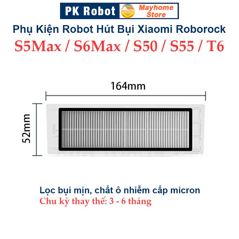 Phụ kiện Robot Xiaomi Roborock S5 Max, S6 Max, Roborock: S50, S51, S55, T6 | BigBuy360 - bigbuy360.vn