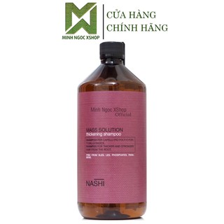 Dầu gội dành cho tóc mỏng, rụng, hư tổn Nashi Argan Mass Solution 1000ML chính hãng