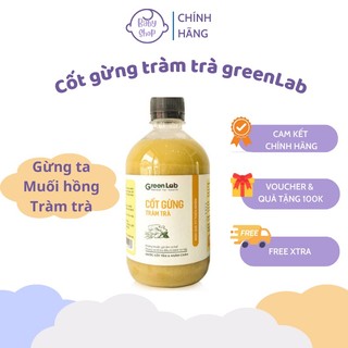 Cốt gừng tràm trà GreenLab 500ml - Nước tắm thảo dược chống cảm lạnh cho bé