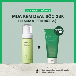 Sữa rửa mặt làm sạch dạng bọt innisfree Apple Seed Bubble Cleanser 150ml