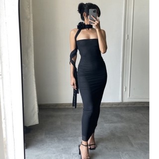 ĐẦM LƯỚI HOA HỒNG ĐEN ( phiên bản có s,m,l tương đương xs,s,m)