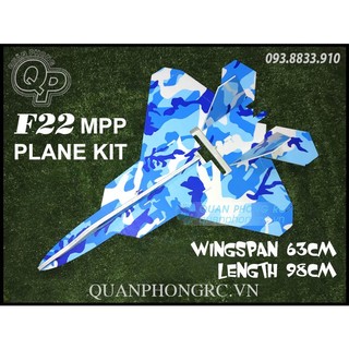 Kit F22 Dẻo MPP Sơn sải cánh 64cm