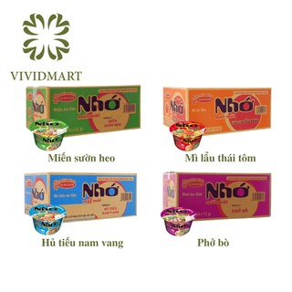  - ACECOOK - Tô Nhớ Mãi Mãi 4 vị: miến sườn heo, mì lẩu thái tôm, hủ tiếu nam vang, phở bò -   (64g - 84g/t