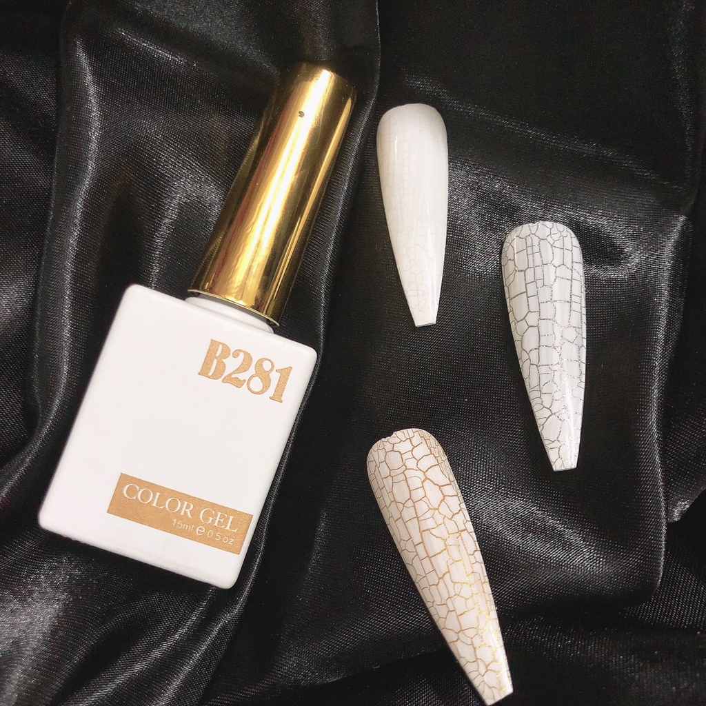 sơn gel trắng sữa siêu mướt làm nail b281