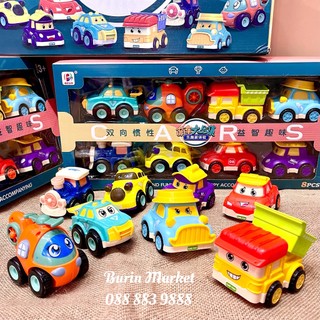 Bộ 6/8 xe ô tô đồ chơi biệt đội poly - đồ chơi cho bé - burin market