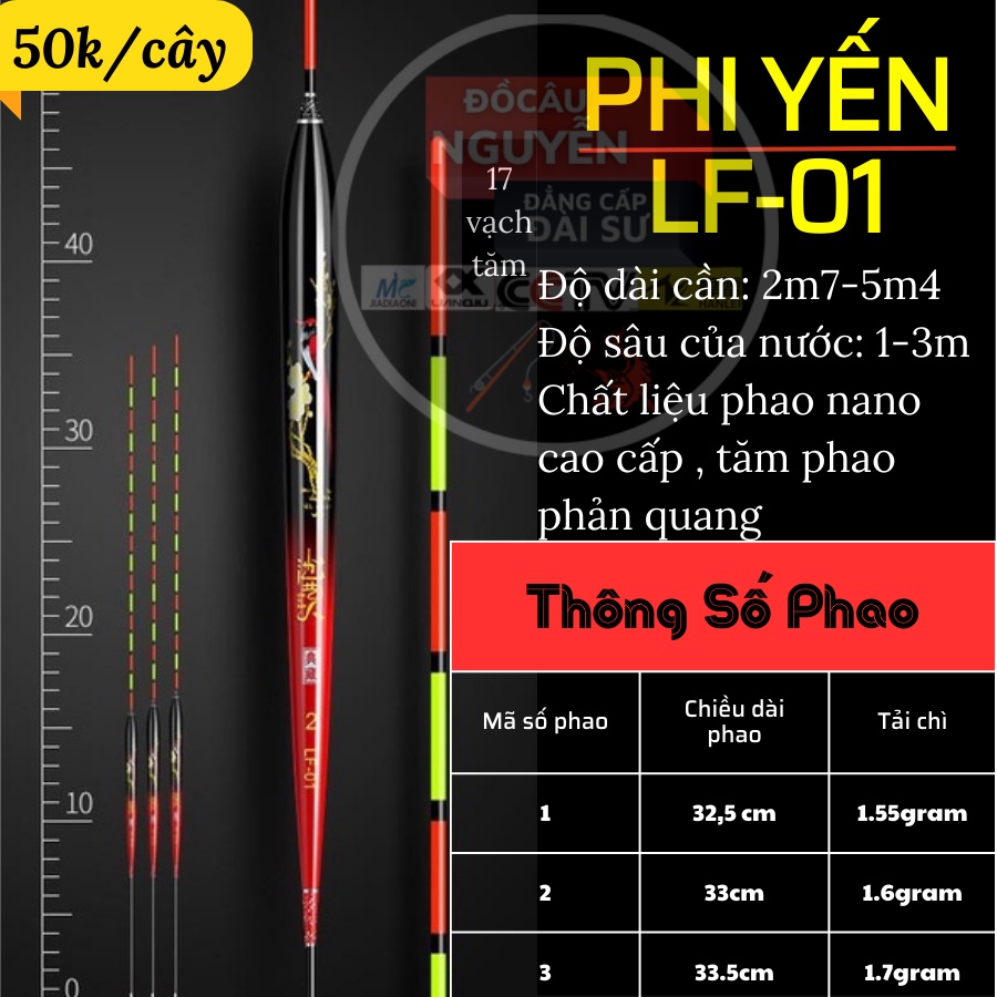 (HỎA TỐC) Phao ngày câu rô, riếc ,chép nano cao cấp, độ ổn định cao , phao phi yến (ĐỒ CÂU NGUYỄN)