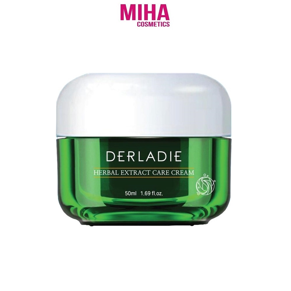Kem Giảm Mụn Và Kiềm Dầu 12 Giờ Derladie Herbal Extract Care Cream 50ml Hàn Quốc