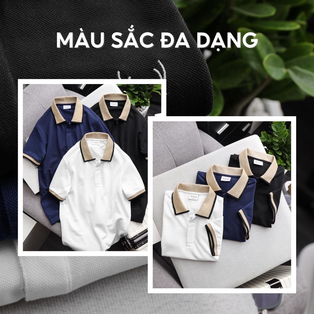 Áo Polo MASSI chất liệu vải co giãn - POLO MASSI 08 | BigBuy360 - bigbuy360.vn