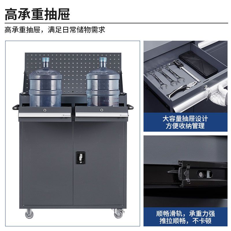 Công cụ sửa chữa ô tô tủ loại ngăn kéo xe đẩy xưởng đa chức năng phần cứng di động thiếc hộp bảo trì