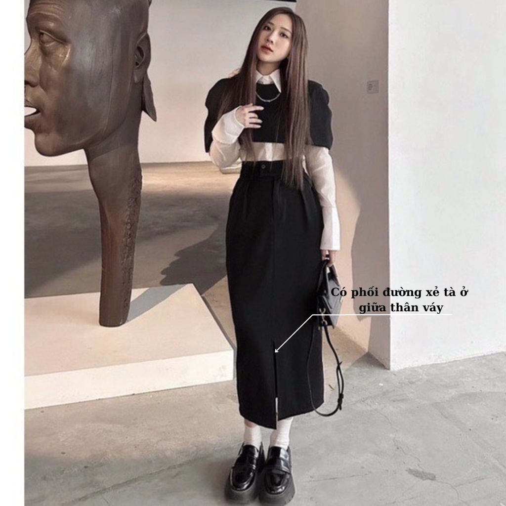 Chân Váy Bút Chì Dáng Dài Siêu Tôn Dáng MS68