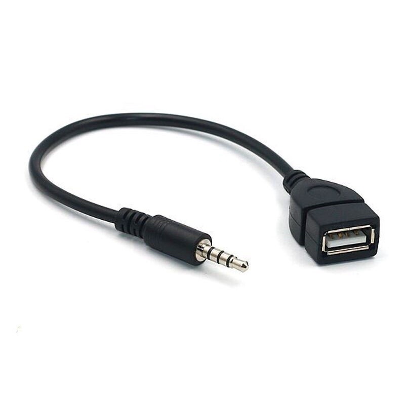 Cáp chuyển Audio 3.5 sang usb 2.0 - màu trắng