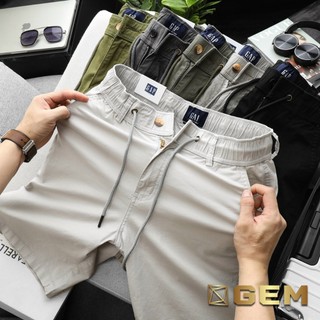 Quần short nam kaki lưng thun co giãn, quần đùi nam chất kaki lưng thun thoải mái