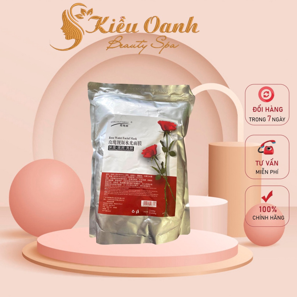 Mặt nạ Bột Colagen, Mặt Nạ Collagen Hoa Hồng Đỏ ( Mặt Nạ DNA Cá Hồi) Cao Cấp