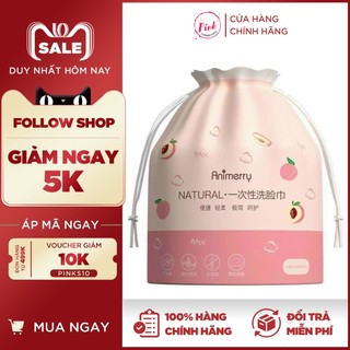 Khăn Lau, Khăn Mặt Khô, Bông Tẩy Trang ANIMERRY COTTON Cao Cấp 120 Miếng
