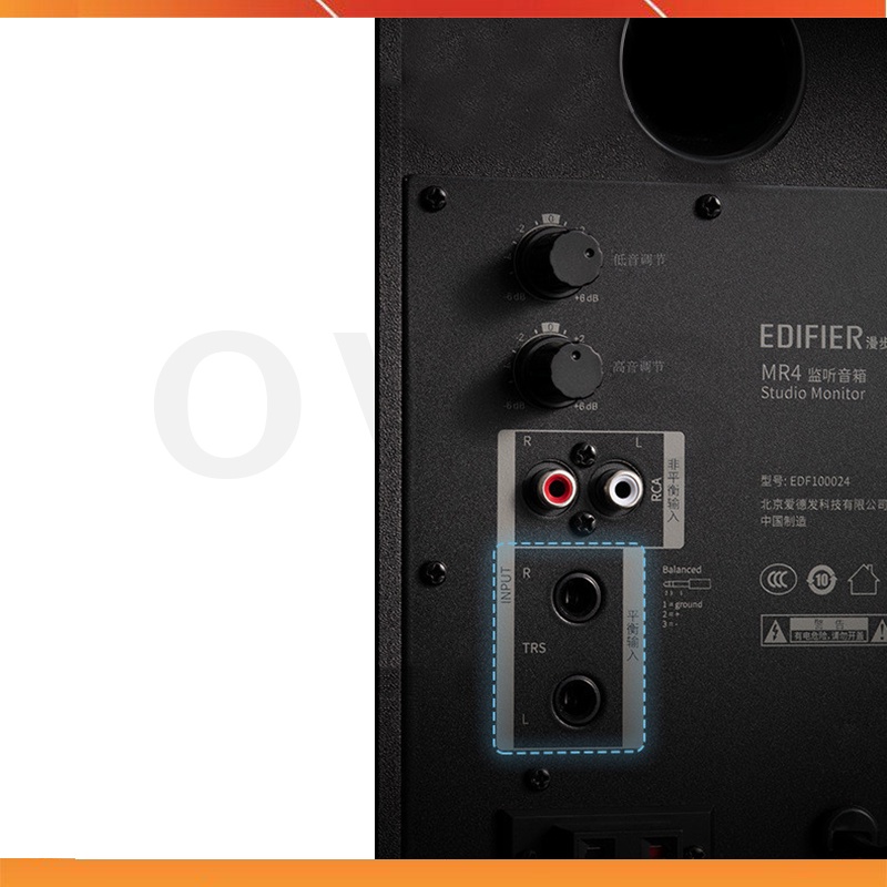 Edifier MR4 - Loa Kiểm Âm Công Suất 42W, Kết Nối TRS/RCA/AUX Cho Phòng Thu