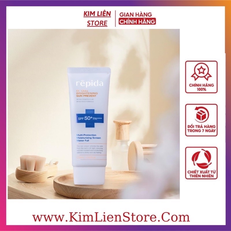 Kem Chống Nắng Repida Nâng Tông Kiềm Dầu Che Khuyết Điểm