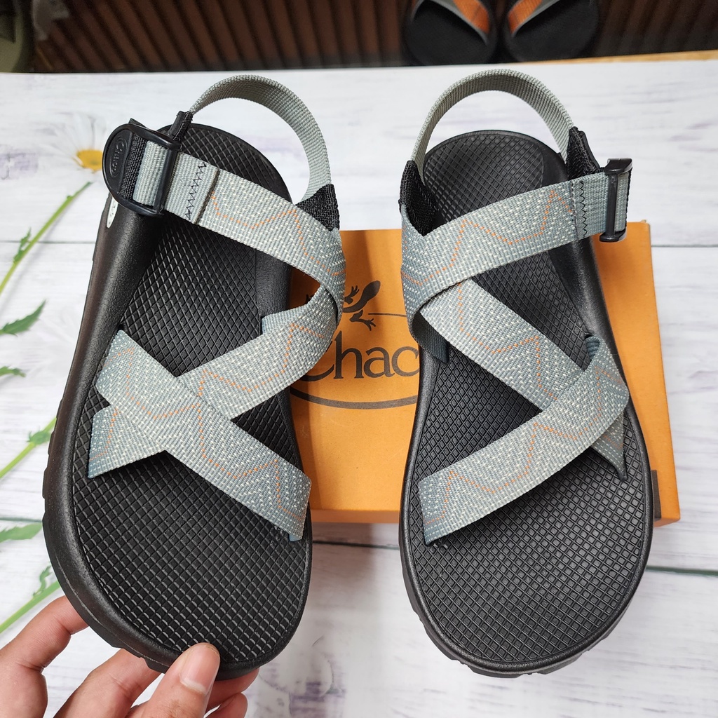 Giày sandal Đế Thơm Hương Quế Khử Mùi Mồ Hôi, Dép Chaco Mã Ghi Chỉ Cam Nhạt TG30