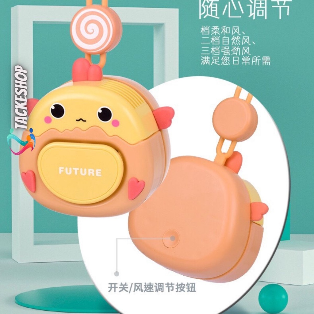 Quạt đeo cổ mini không cánh 3 chế độ mát sạc pin usb sử dụng 8-12 tiếng [nội địa trung]