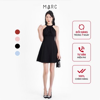 Đầm yếm nữ MARC FASHION nhún ngực nhung tăm FAVH060422