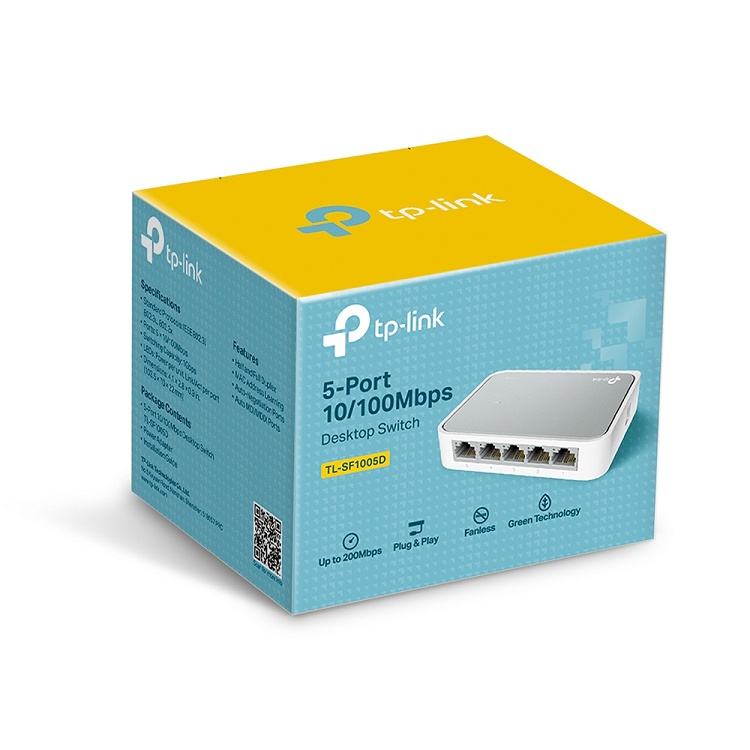 Switch 5 port TP-Link SF1005D Hàng Chính hãng - Bộ Chia Mạng 5 Cổng- Bảo Hành 24 Tháng