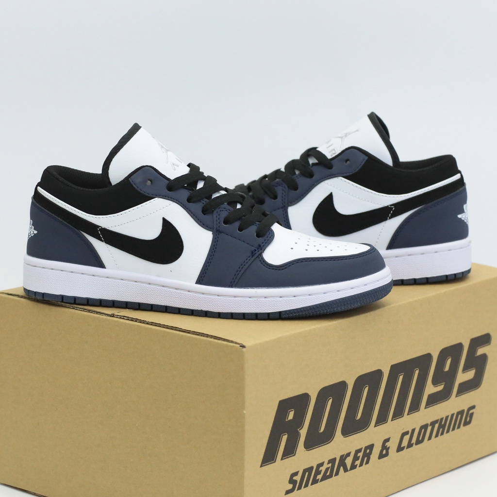Giày thể thao sneaker (JD_152) Trắng Navy cổ thấp