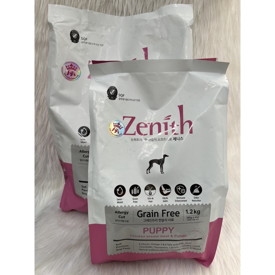 Thức ăn cho chó Zenith, thức ăn hạt mềm cho chó con và chó trưởng thành