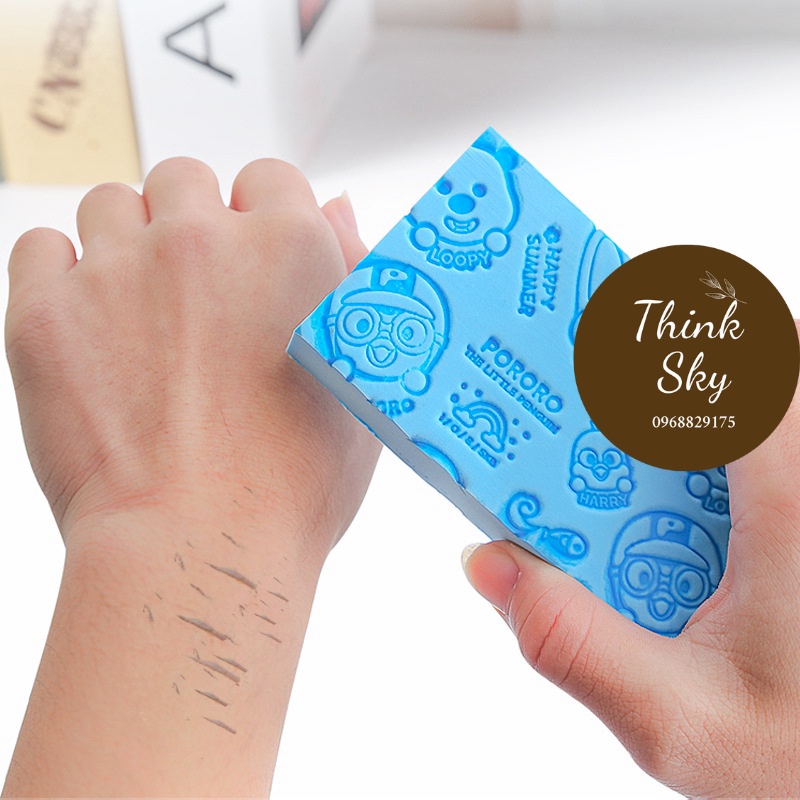 Mút Tắm Tẩy Da Chết, Cọ Lưng - Bông Tắm Kỳ Ghét Dạng Mút Tạo Bọt Xà Phòng ThinkSky