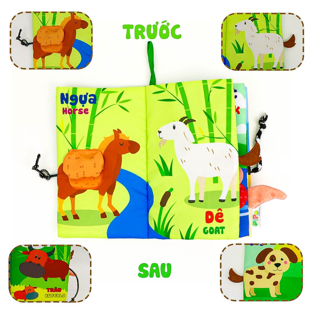 Sách Vải Tương Tác Cho Bé Khám Phá Thế Giới Xung Quanh - Benrikids