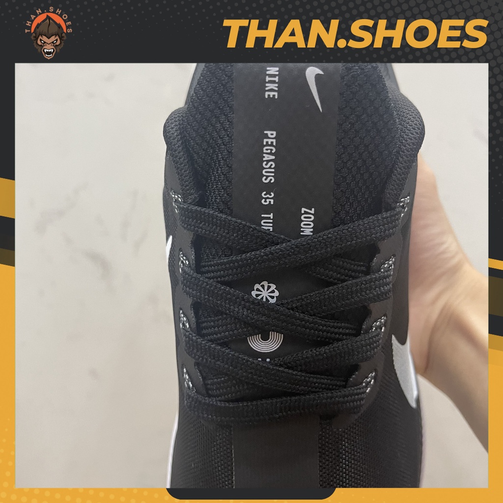 Giày Thể Thao Air Zoom Pegasus 35 Turbo 2.0 Black White, Zoom Đen - Than.Shoes