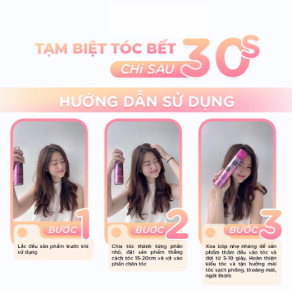 Dầu Gội Khô Girlz Only Party Nights / Dawn 'Til Dusk / Dazzling Volume / No Residue Nude 100ml / 200ml