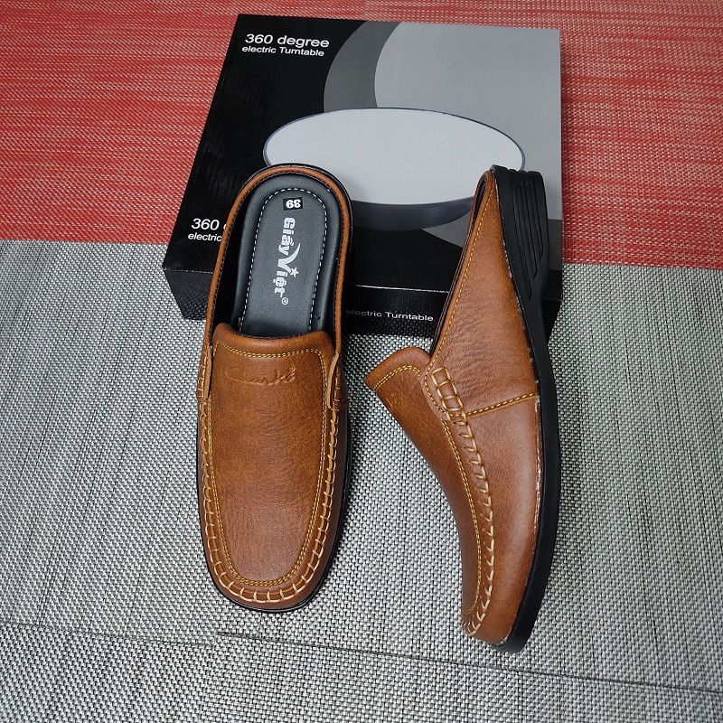 Giày lười nam, giày sục nam không gót dành cho người trung niên size từ 38 đên 43