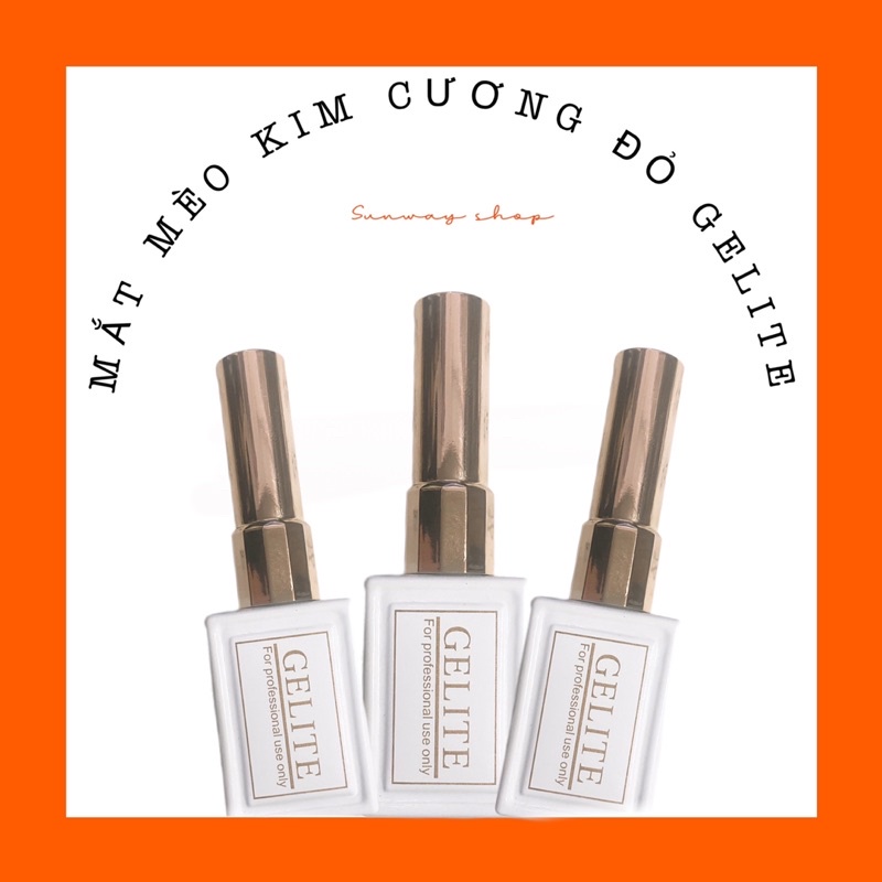 Sơn mắt mèo kim cương đỏ GELITE