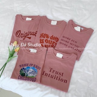 BST ÁO THUN MÀU HỒNG (ảnh thật) - NÂU ĐÁ STUDIO.