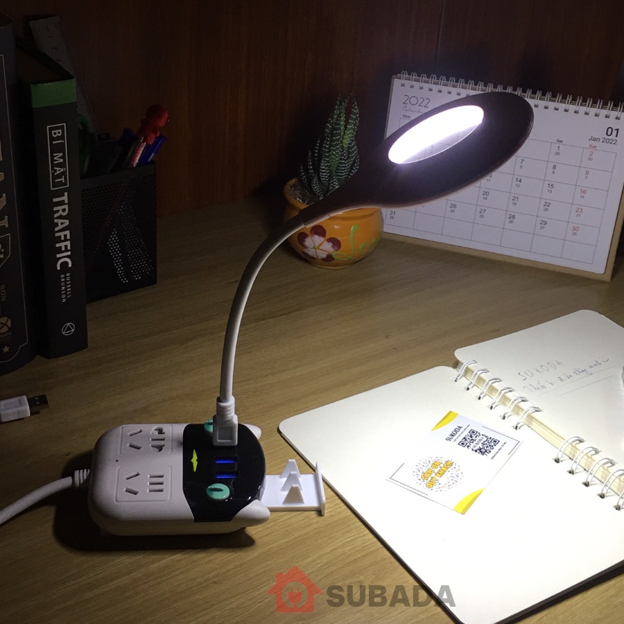 Đèn led usb chống cận bảo vệ mắt để bàn học làm việc SuBaDa kiêm đèn ngủ nhỏ gọn tiện lợi tiết kiệm điện DU01 | BigBuy360 - bigbuy360.vn