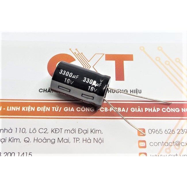 Tụ hóa 3300uF 16V 13x20mm
