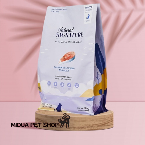 1.6kg Thức ăn hỗn hợp hoàn chỉnh cho mèo Natural Signature Cat Salmon & Flaxseed