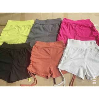 Quần short thun gân rút dây 2 bên
