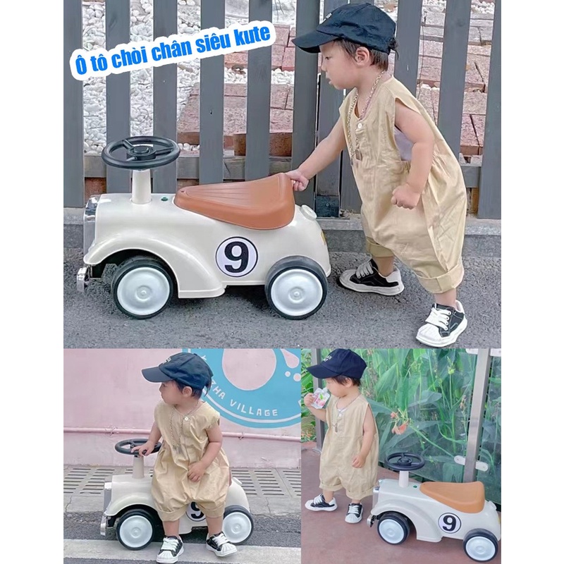 Xe Xe chòi chân ô tô Mecerdes có nhạc cho bé SW001 BBT Global, xe ô tô chòi chân có nhạc, 4 bánh an toàn, tải trọn