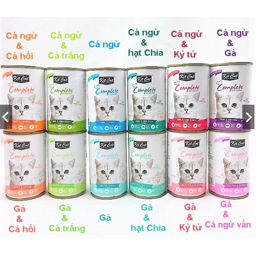 Pate Kitcat Complete Cuisine cho mèo mọi lứa tuổi lon 150gr