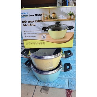 Nồi vân đá hoa cương Green Cook 20cm