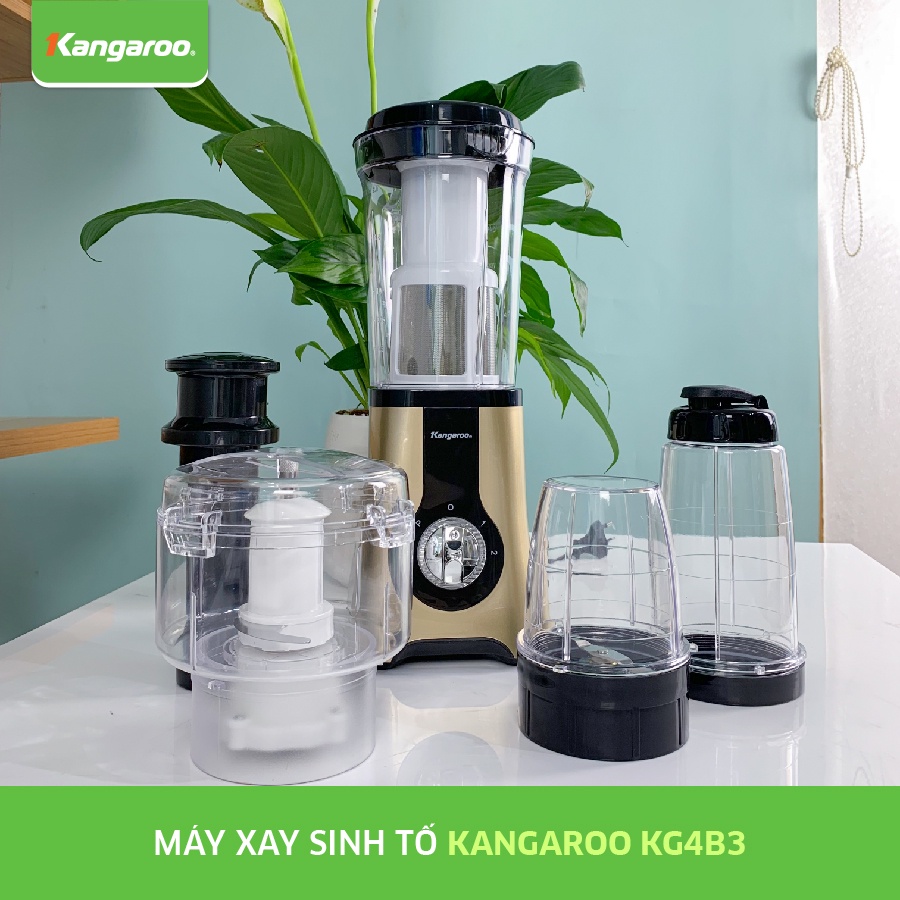 Máy xay sinh tố 4 cối đa năng Kangaroo KG4B3