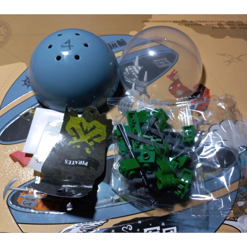 07012 Đồ Chơi Giáo Dục Lắp Ghép Thuyền Hải Tặc, Lego Ghép Hình 6in1 Hộp Quả Trứng