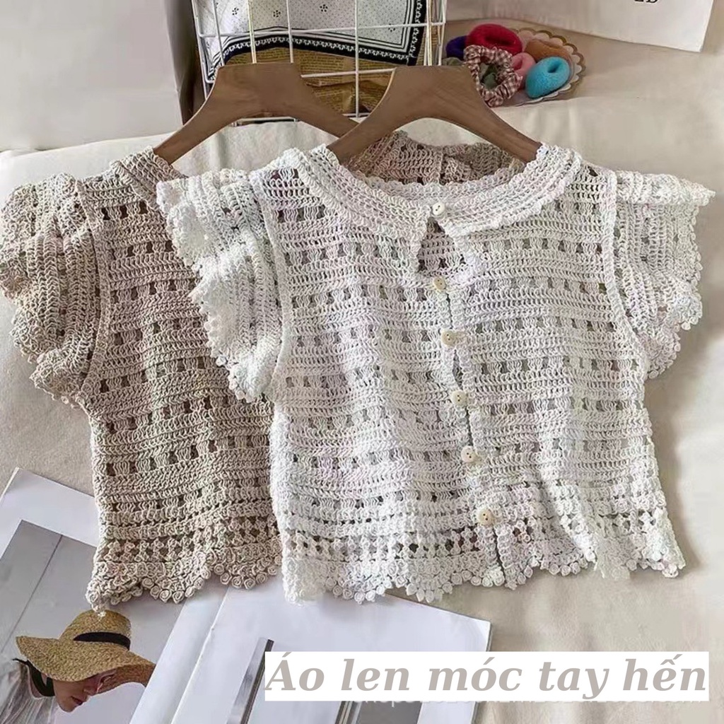 Áo len móc 92WEAR , thiết kế tay bèo độc đáo ALW2064