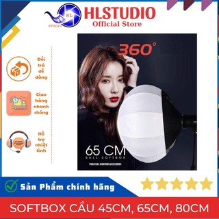 Softbox cầu 45cm, 65cm, 80cm khuếch tán ánh sáng HL Studio