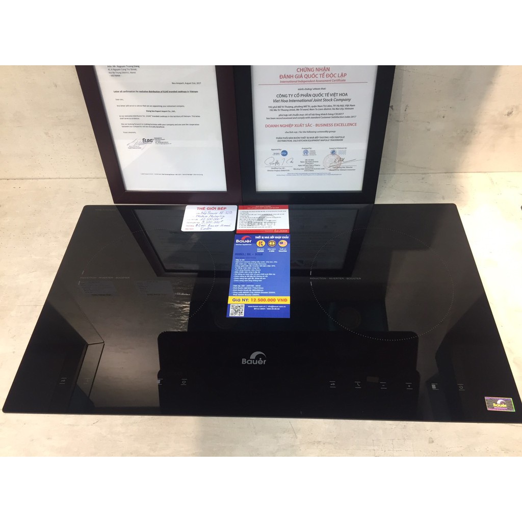 Bếp từ Bauer BE 32SS  Bếp từ đôi inveter BE32SS, Bảo hành 3 năm