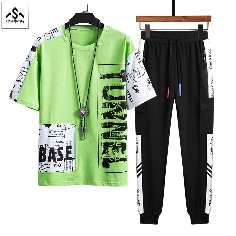 ComBo Áo Thun Nam Ngắn Tay TUNNEL Kết Hợp Quần Jogger Trẻ Trung Thời Trang STYLE MARVEN - SET NAM 90000183C2
