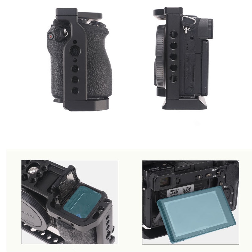 SONY A6500 A6400 A6300 A6000 JLWin | Khung bảo vệ rig cage lồng máy ảnh quay video bảo vệ SONY A6100 A6300 A6400 A6500