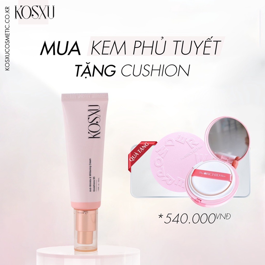 KEM PHỦ TUYẾT KOSXU TẶNG CUSHION 💗FREESHIP💗